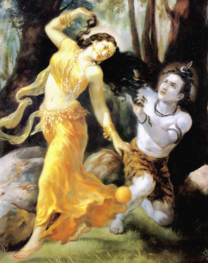श्री हरि विष्णु को मोहिनी रूप में देख, कामदेव को भस्म करने वाले भगवान शिव का मोहित हो जाना। श्री हरि विष्णु को मोहिनी रूप में देख, कामदेव को भस्म करने वाले भगवान शिव का मोहित हो जाना।