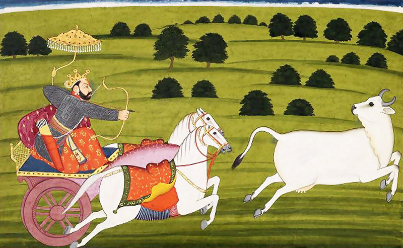वराह भगवान, हिरण्याक्ष का वध करते हुए वराह भगवान, हिरण्याक्ष का वध करते हुए